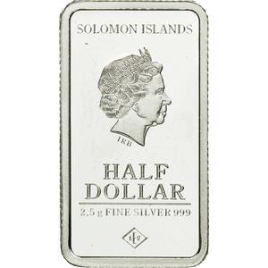 Solomon Islands / 2.5 Grams Silver 2015 Petra - reverse photo