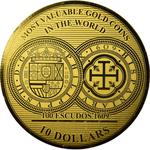 Ten Dollars Gold 2017 One Hundred Escudos: Photo Coin, Solomon Islands, Ten Dollars Gold 2017 One Hundred Escudos / thumbnail