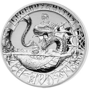 Solomon Islands / Silver Two Ounces 2017 Sea Monster - reverse photo