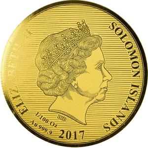 Solomon Islands / Ten Dollars Gold 2017 Gold Stater - obverse photo