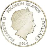 Two Dollars Silver 2014 Scarab: Photo Coin, Solomon Islands, Two Dollars Silver 2014 Scarab / thumbnail
