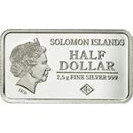 2.5 Grams Silver 2015 Athens: Photo Coin, Solomon Islands, 2.5 Grams Silver 2015 Athens / thumbnail