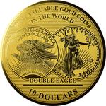 Ten Dollars Gold 2017 Double Eagle: Photo Coin, Solomon Islands, Ten Dollars Gold 2017 Double Eagle / thumbnail