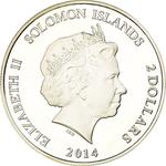 Two Dollars Silver 2014 Nefertiti: Photo Coin, Solomon Islands, Two Dollars Silver 2014 Nefertiti / thumbnail