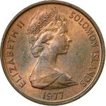 One Cent 1977: Photo Coin, Solomon Islands, One Cent 1977 / thumbnail