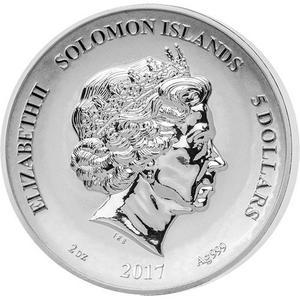 Solomon Islands / Silver Two Ounces 2017 Sea Monster - obverse photo