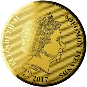 Solomon Islands / Ten Dollars Gold 2017 Indian Head - obverse photo