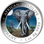 Somalia / Silver Ounce 2025 African Wildlife - Elephant - reverse photo