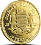 Somalia / Gold Fiftieth-Ounce 2025 African Wildlife - Elephant - obverse photo