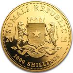 Somalia / Gold Ounce 2015 African Wildlife - Elephant - obverse photo