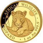 Somalia / Gold Ounce 2025 African Wildlife - Leopard - reverse photo
