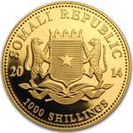 Somalia / Gold Ounce 2014 African Wildlife - Elephant - obverse photo