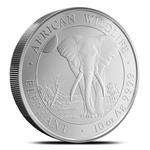 Somalia / Silver Ten Ounces 2025 African Wildlife - Elephant - reverse photo