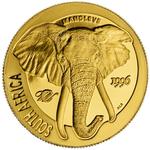 Gold Ounce 1996 Natura - Elephant: Photo Coin, South Africa, Gold Ounce 1996 Natura - Elephant / thumbnail