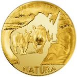 Gold Quarter Ounce 2009 Natura - Rhino: Photo Coin, South Africa, Gold Quarter Ounce 2009 Natura - Rhino / thumbnail