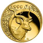 Gold Ounce 1999 Natura - Kudu: Photo Coin, South Africa, Gold Ounce 1999 Natura - Kudu / thumbnail