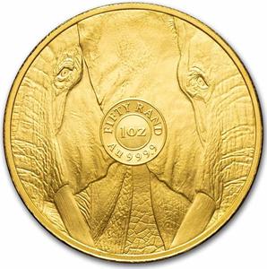 South Africa / Gold Ounce 2025 Big Five - Elephant - reverse photo