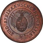Pattern Penny 1874 Transvaal: Photo Coin, South Africa, Pattern Penny 1874 Transvaal / thumbnail
