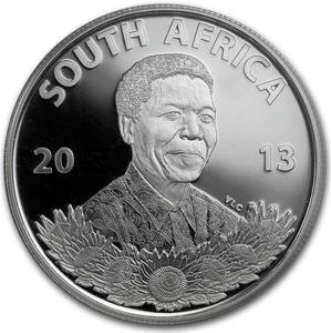South Africa / Silver Rand 2013 Nelson Mandela - Childhood - obverse photo