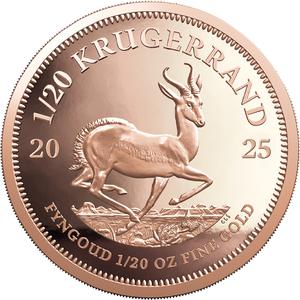 South Africa / Gold Twentieth-Ounce 2025 Krugerrand - reverse photo