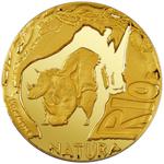 Gold Ounce 2009 Natura - Rhino: Photo Coin, South Africa, Gold Ounce 2009 Natura - Rhino / thumbnail