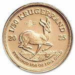 South Africa / Gold Fiftieth-Ounce 2025 Krugerrand / 1825 Privy Mark - reverse photo