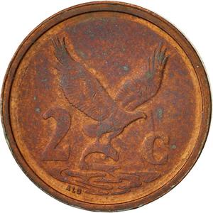 South Africa / Two Cents 2001 - reverse photo
