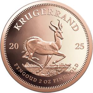 South Africa / Gold Two Ounces 2025 Krugerrand - reverse photo
