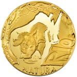 Gold Tenth-Ounce 2009 Natura - Rhino: Photo Coin, South Africa, Gold Tenth-Ounce 2009 Natura - Rhino / thumbnail