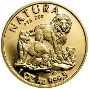 South Africa / Gold Ounce 1994 Natura - Lion - reverse photo