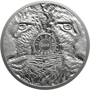 South Africa / Silver Five Ounces 2023 Big Five - Leopard - reverse photo