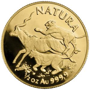 South Africa / Gold Half Ounce 1994 Natura - Lion - reverse photo