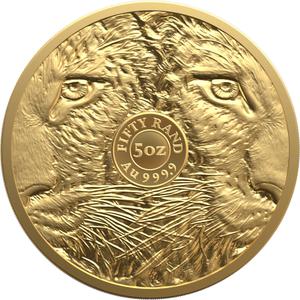 South Africa / Gold Five Ounces 2023 Big Five - Leopard - reverse photo