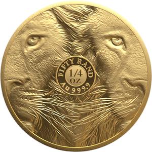 South Africa / Gold Quarter Ounce 2025 Big Five - Lion - reverse photo