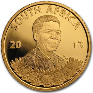 South Africa / Gold Ounce 2013 Mandela - Childhood - obverse photo
