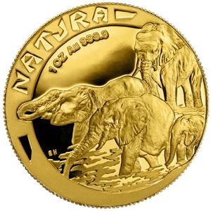 South Africa / Gold Ounce 1996 Natura - Elephant - reverse photo