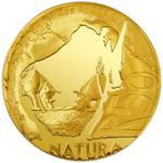 Gold Ounce 2009 Natura - Rhino: Photo Coin, South Africa, Gold Ounce 2009 Natura - Rhino / thumbnail