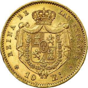 Spain / Ten Escudos 1873 - reverse photo