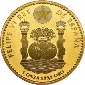 Spain / Gold Ounce 2025 Brown Bear - obverse photo