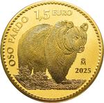 Gold Ounce 2025 Brown Bear: Photo 1 oz Gold Coin - Brown Bear - 2025 / thumbnail