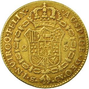 Spain / Two Escudos 1806 - reverse photo