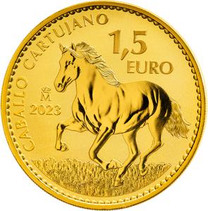 Spain / Gold Ounce 2023 Carthusian Horse - reverse photo