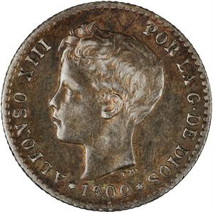 Spain / Fifty Centimos 1900 - obverse photo