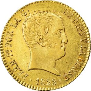 Spain / Eighty Reales 1822 - obverse photo