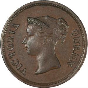 Straits Settlements / Quarter Cent 1845 - obverse photo