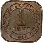 One Cent 1920: Photo Coin, Straits Settlements, One Cent 1920 / thumbnail