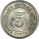 Five Cents 1935: Photo Coin, Straits Settlements, Five Cents 1935 / thumbnail