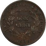 One Cent 1845: Photo Coin, Straits Settlements, One Cent 1845 / thumbnail