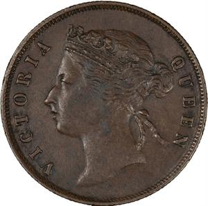Straits Settlements / One Cent 1897 - obverse photo