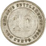 Ten Cents 1899: Photo Coin, Straits Settlements, Ten Cents 1899 / thumbnail
